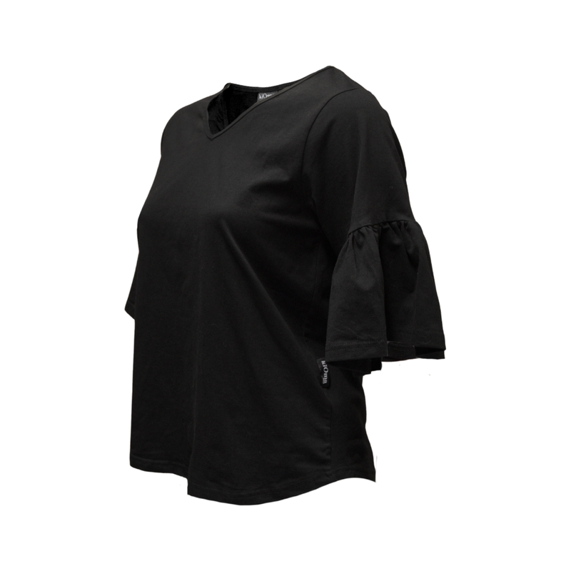 KiOma Basic Linnea shirt, black, XS-3XL